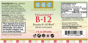vitamin b12 drops label