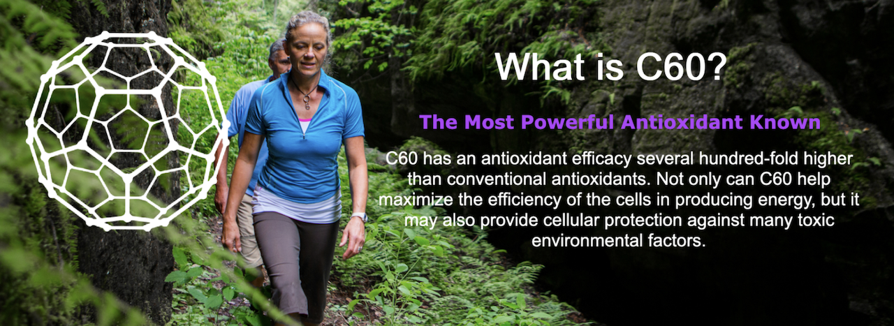 what is c60, purple power, healthy couple hiking