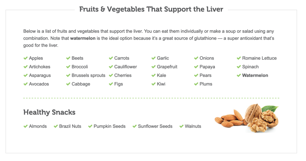 Fruits & Vegetables That Support the Liver
